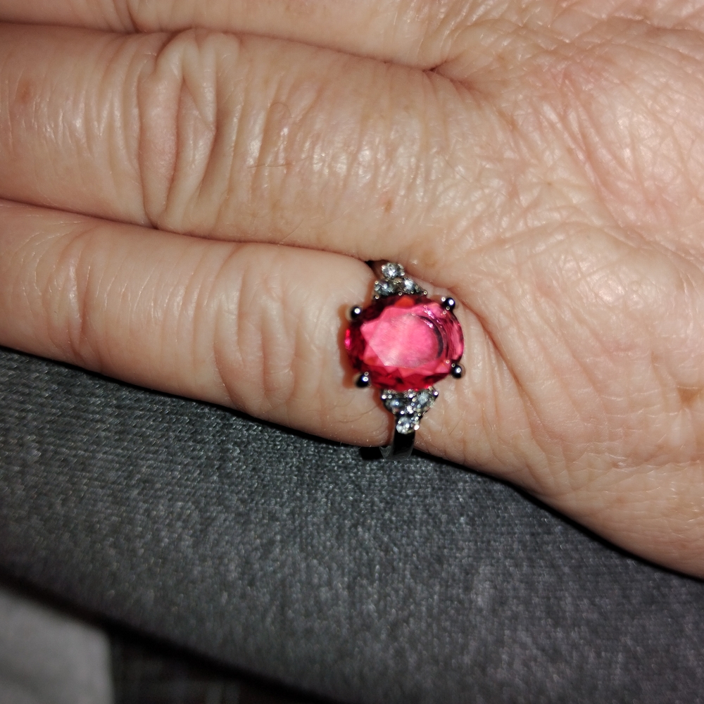 Elegant Pink Gemstone Ring